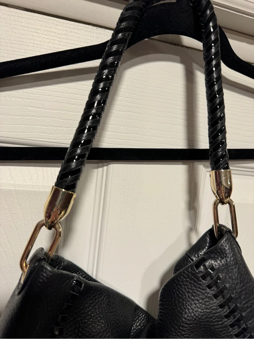 Kate Spade Black Leather Hobo Bag